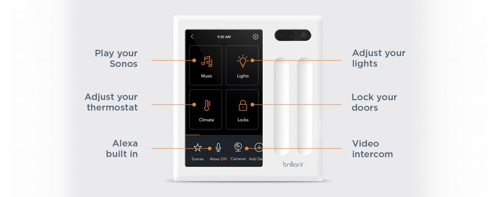 brilliant smart switch home control